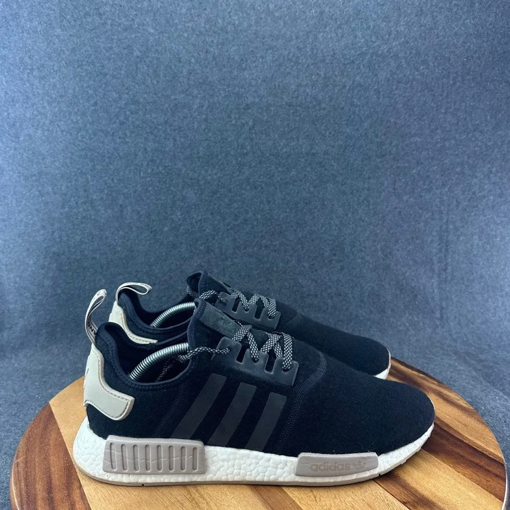 Adidas NMD R1 X Champs Mens Size 13 Black Wool Athletic Running Shoes Sneakers